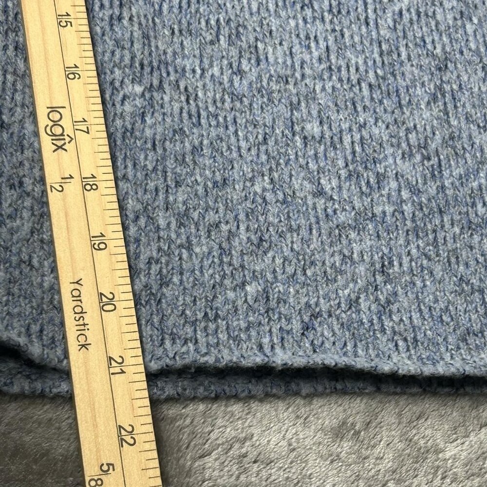 Eileen Fisher Sweater Womens Small Blue Merino Wool Cowl Neck Pullover Knit - Picture 10 of 10